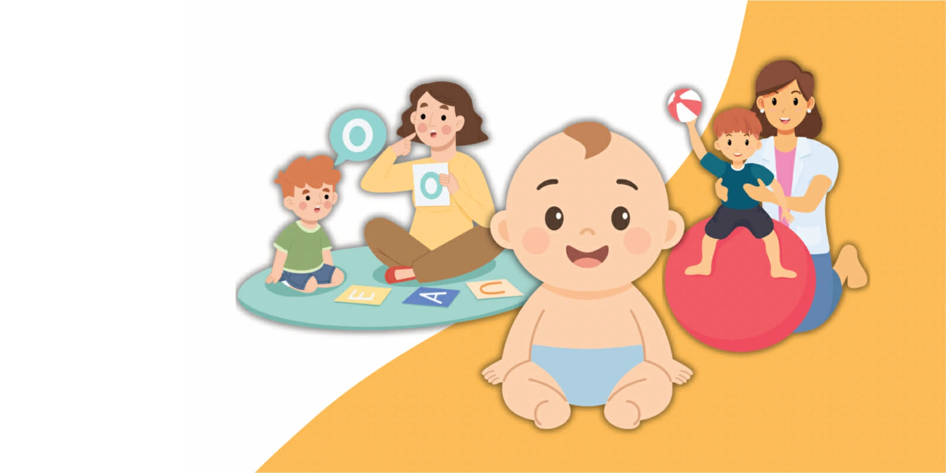 grafika z dziećmi - banner główny